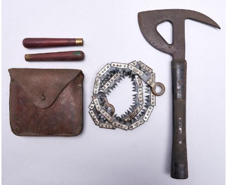 An AR-PAX fire axe, Chillington Tools Co Wolverhampton, c1940, the moulded rubber handle inscribed PATENT No 515767/TESTED 20