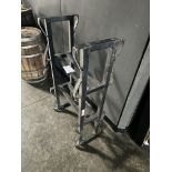 METAL BARREL RACK, (BLACK)
