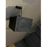 LOT OF: (2) PAIRS OF SPEEAKERS, WALL MOUNT AND WIRE HUNG, NOTE: SPEAKERS ARE UP TO APPROXIMATELY 156