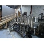 PREMIER STAINLESS SYSTEMS 10 BBL TWO VESSEL STEAM BREWHOUSE W/ STEAM JACKETED MASH/LAUTER TUN VESSEL