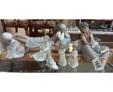 A selection of Lladro &amp; Nao figures