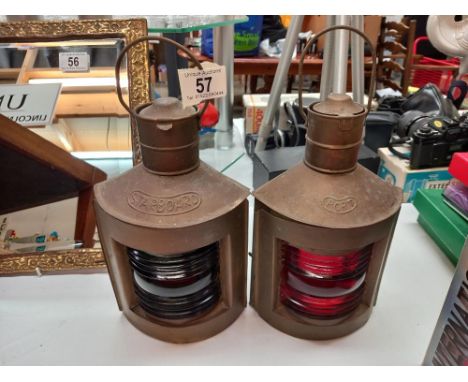 A pair of ships lamp