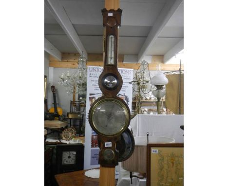A mahogany 'Banjo' barometer COLLECT ONLY.