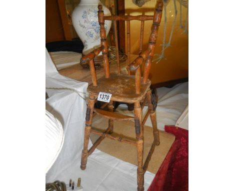 A vintage dolls high chair, COLLECT ONLY.