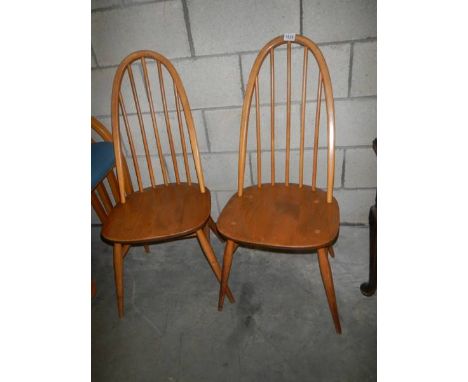 A pair of Ercol dining chairs, COLLECT ONLY.