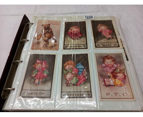 A quantity of miscellaneous postcards mostly on a roller skating theme