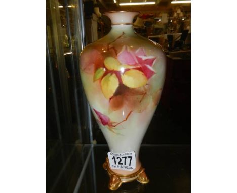 A good hand painted Royal Worcester vase in good condition.