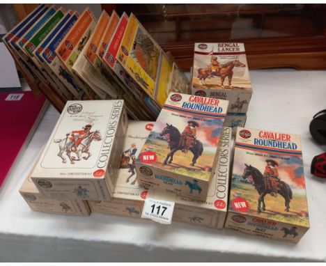 A good selection of vintage Airfix collectors series 54mm military figure kits