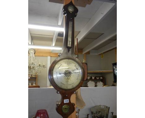 An oak 'Banjo' barometer, COLLECT ONLY.