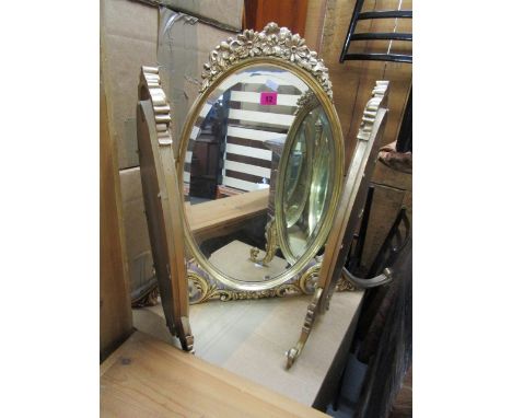 A Veronese product triptych dressing table mirror 