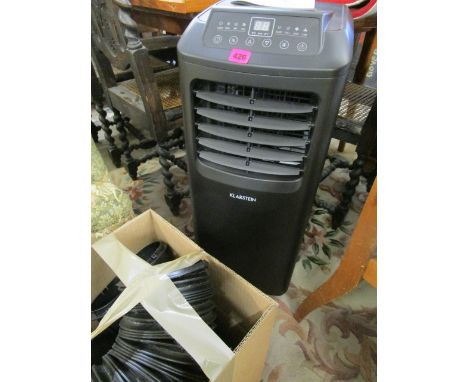 A Klarstein mobile air conditioning unit with instruction manual 