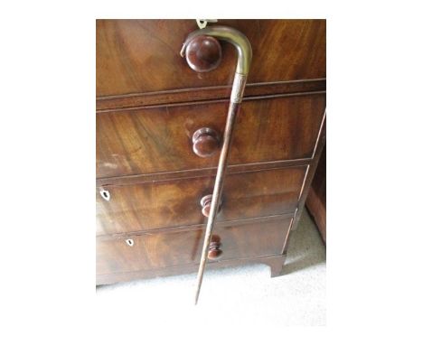 A copper plated walking stick