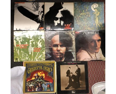 CASE OF RECORDS - LED ZEPPELIN, PINK FLOYD, FOREST, NICK CAVE, T.REX, KING EARL, LORD OF THE RINGS, CLARK HUTCHINSON, CREAM, 