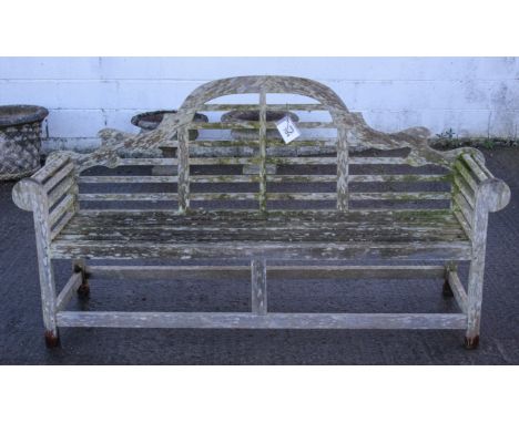 A Lutyens garden bench. H103cm x W196cm x D55cm