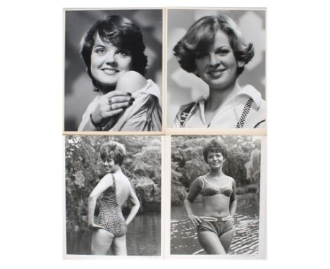 A set of four mid-century black and white photographic portrait prints. By H. W. Walker, 35cmx 48cm, mounted on board.