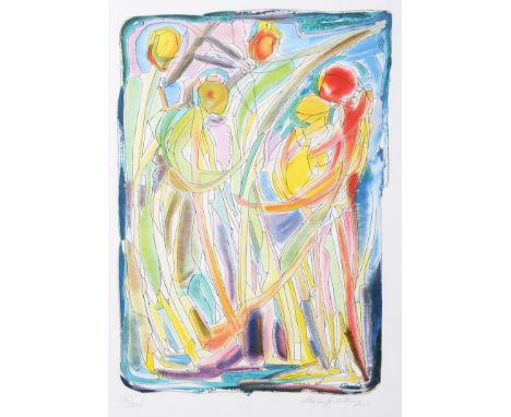 A contemporary signed limited edition print. Indistinct signature. No. 170/200. 54cm x 74cm. Framed and glazed