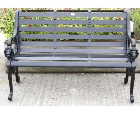 A brand new 5ft Sandringham cast aluminium bench. The Victorian style garden bench in old English white powder coating. Manuf