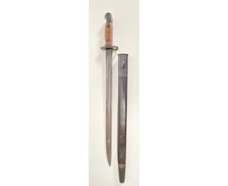 WW1 1915 Dated 1907 Bayonet by Remington.  A good clean example the forte of the blade stamped Remington and date for June 19