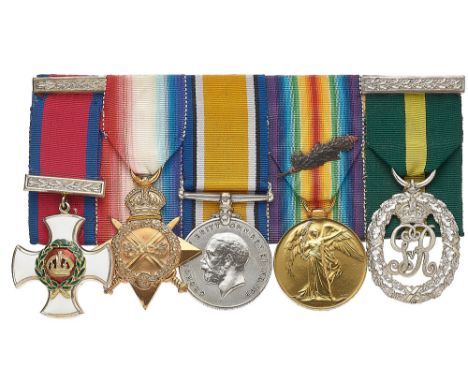 Scottish Royal Field Artillery Lowland Brigade (Edinburgh Bty) Distinguished Service Order, DSO , TD, MID Medal Group. Awarde