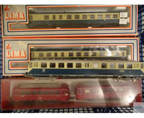 HO GAUGE - GROUP OF GERMAN OUTLINE RAILCARS by LIMA and FLEISCHMANN - G/VG in G boxes where boxed (4)
