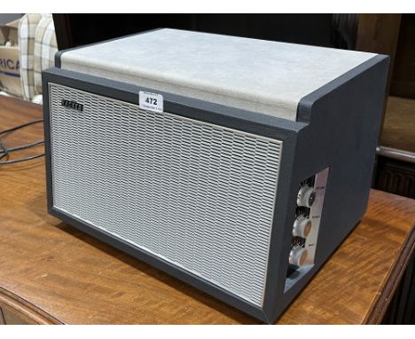 A Hacker amplifier loudspeaker unit. Type AL.42 with three valves
