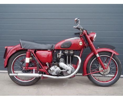 Ariel Red Hunter motorcycle. 1954. 350ccFrame No. KS4811Engine No. LB1922 (Doesn't match V5)Engine turns over with compressio