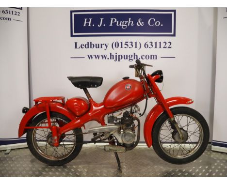 Motom moped. Engine turns over but will need recommissioning.No Docs. No key