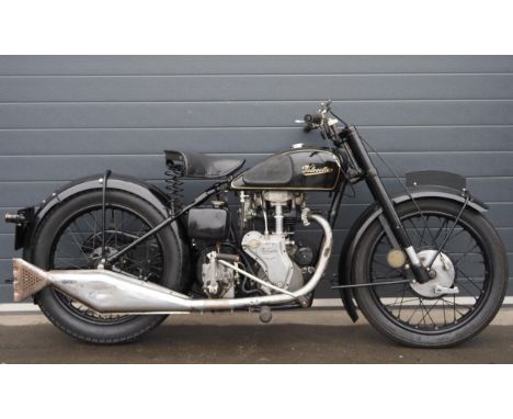 Velocette MOV motorcycle. 1939. 250ccFrame No. 08797Engine No. MOM 3196Engine turns over.Reg. XXG 190. V5