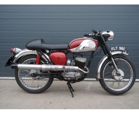 BSA Bantam D10A sports trim motorcycle. 1965.175ccFrame No. D7 51917Engine No. D10A 6169Engine turns overReg. FLT 98C. V5