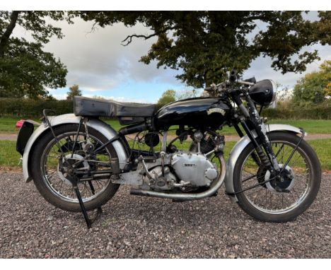 Vincent Comet motorcycle. 1951.499ccUpper Frame No. RC/1/9184/D Lower Frame No. RC/1/9184/D Engine No. F5AB 2A/728 (Please no