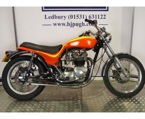 Triumph T140 Hurricane motorcycle. 1978. 744ccFrame No. T140E NA13310Engine No. T140F  NA13310Runs and rides. Engine has been