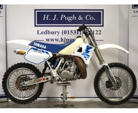 Yamaha YZ250 WR motocross bike. 1989. Engine No. 3RB-001888Runs and has had a new top end and plastics.No docs.