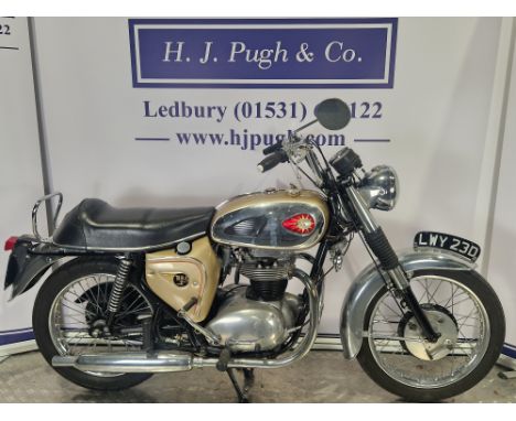 BSA Gold Lightning motorcycle. 1966. 650ccFrame No. A65T 15051Engine No. A65C 708Runs and rides. Lovely condition.Reg. LWY 23