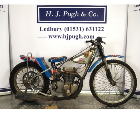Jawa speedway motorcycle.Engine No. 7726This bike has been dry stored for over 30 years so will need recommissioning. Very or