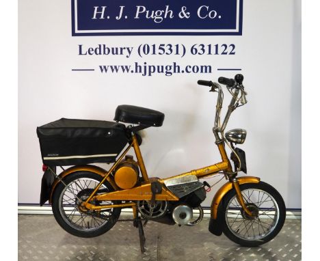 Raleigh Wisp autocycle. 1967. 50ccPart of a deceased estate. Engine turns over.Reg. SHW 949G. No docs. No Keys