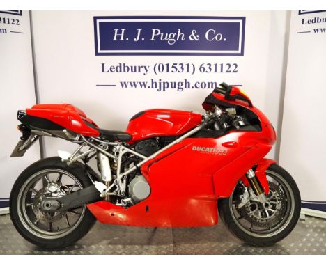 Ducati 999 Biposta motorcycle. 2003. 998ccEngine turns over but has not been ridden since Dec 2023. Fitted with Termignoni ex