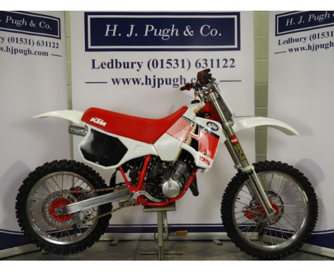 KTM 125 motocross bike. 1989.Engine runs.This bike has not been run since full restoration during lockdown which included new