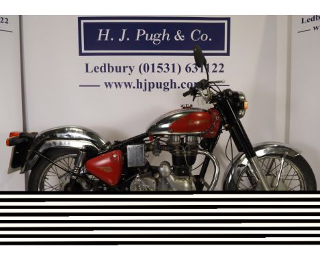 Royal Enfield Bullet 350 motorcycle project. 1989. 346ccFrame No. 9B400240Engine No. 400240Engine turns over with compression