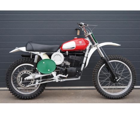 Husqvarna CR250 mag motocross bike. 1974. Engine No. 2033 0557Runs and rides but has been in private collection for some time