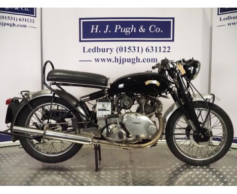 Vincent Series C Comet motorcycle. 1950. 499cc.Frame No. RC5480BRear Frame No. RC6047Engine No. F5AB/2A/5516 Engine believed 