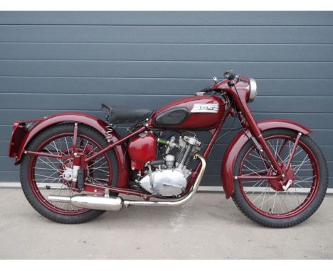 Triumph Terrier motorcycle. 1953. 150ccFrame No. T15-1032Engine No. T15-1032Engine turns over with compression.Reg. 921 XWB. 