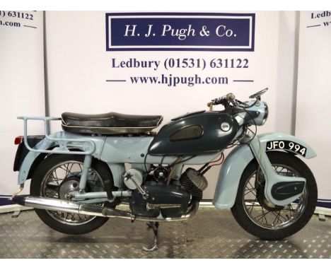 Ariel Arrow motorcycle. 1960. 249ccFrame No. T17056/SEngine No. T-28813-GRuns and rides. Engine has previously been rebuilt. 