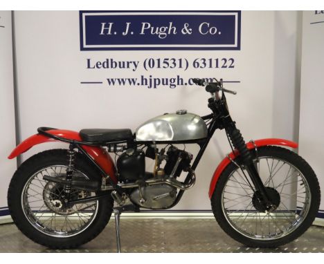 Triumph Tiger Cub T20 trials motorcycle.                            Engine No. T2031672Runs. Has been previously rebuilt. No 