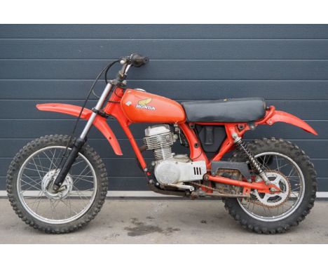 Honda XR 75 scrambler project. 1977. 75ccFrame No. XR75-1416082Engine No. XR75E1416182No docs. US import