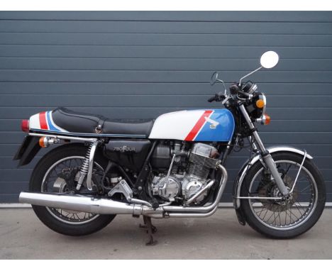 Honda CB750 Four motorcycle 1977. 736ccFrame No. CB750F 1025708Engine No. CB750E 2547887Engine turns over with compression.Re