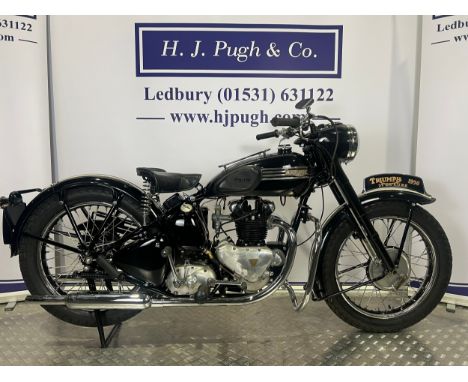 Triumph 3T De Luxe motorcycle. 1950. 350cc Frame No. 5018N Engine No. 3T 5018N Engine turns over with compression. Canadian i