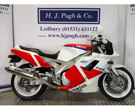 Yamaha FZR1000 Exup motorcycle. 1991. 1002ccFrame No. 3LG009651Engine No. 3LG009651Part of a deceased. Engine runs but requir
