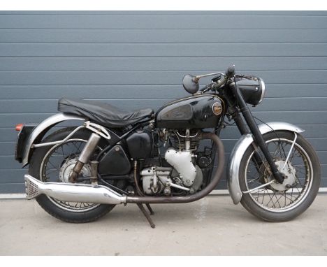 Velocette Venom motorcycle. 1956. 500CCFrame No. RS8847Engine No. VM1436Engine turns over with compression.Reg. 154 XWE. V5