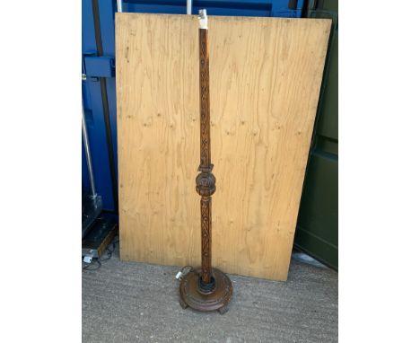 Carved Standard Lamp 