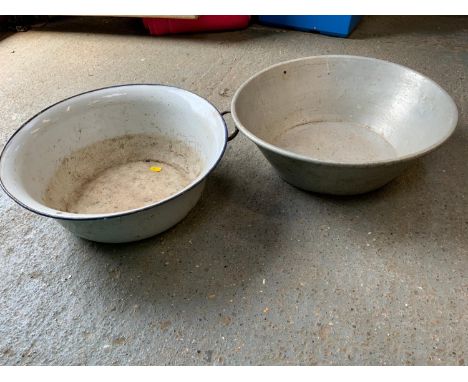 Enamel Pan and One Other 